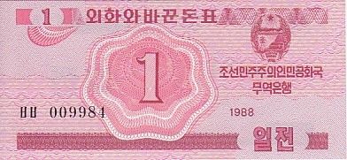 Corée du Nord 1 Chon Rouge