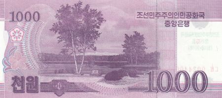 Corée du Nord 1000 Won Maison - 1948-2018