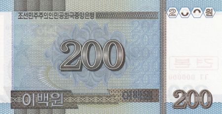 Corée du Nord 200 Won - Fleurs - Spécimen - 1999 - P.48s