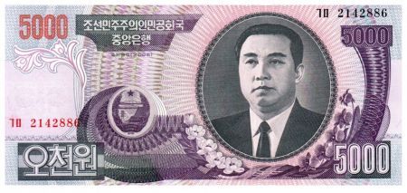 Corée du Nord 5000 Won Kim Il Sung - 2006