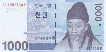 Corée du Sud 1000 Won ND2007 - Yi Hwang