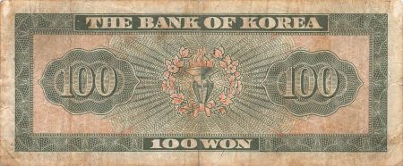 Corée du Sud COREE DU SUD - 100 WON 1962 - TB+