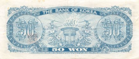 Corée du Sud COREE DU SUD - 50 WON 1969 - TTB