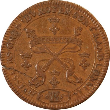 CORPORATIONS  Huissiers du Grand Conseil  JETON cuivre 1651