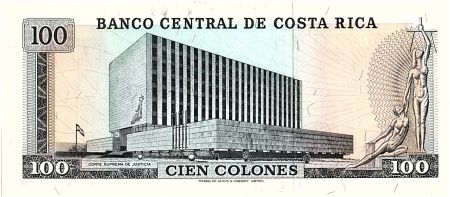 Costa Rica 100 Colones, Ricardo Jimenez O - 1974