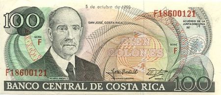 Costa Rica 100 Colones R. Jimenez - Cour Suprême de Justice