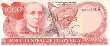 Costa Rica 1000 Colones T. Soley Guell