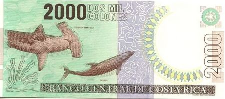 Costa Rica 2000 Colones C. Picado T - Dauphin, requin