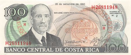 Costa Rica COSTA RICA  RICARDO JIMENEZ - 100 COLONES 1993 - NEUF