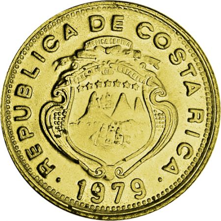 Costa Rica Lot 6 pièces 5 Centimos à 2 Colones COSTA RICA 1953 à 1990