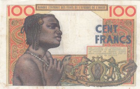 Côte d\'Ivoire 100 Francs masque 1961 - Côte d\'ivoire - Série L.129