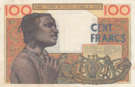 Côte d\'Ivoire 100 Francs masque 1961 - Côte d\'ivoire - Série L.145