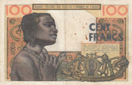 Côte d\'Ivoire 100 Francs masque 1965 - Côte d\'ivoire - Série C.270