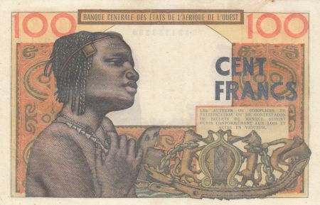 Côte d\'Ivoire 100 Francs masque 1965 - Côte d\'ivoire - Série R.234