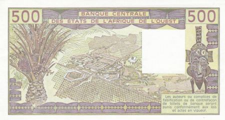 Côte d\'Ivoire 500 Francs zébus 1984 - Côte d\'ivoire - Série F.12