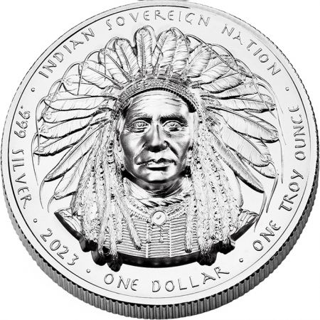 Crazy Horse - 1 Dollar 2023 Ultra Haut Relief - Oglala Lakota Sioux
