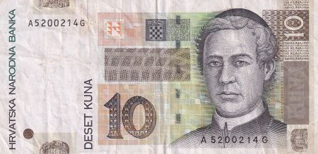 Croatie 10 Kuna - Juray Dobrila - 2001 - P.38