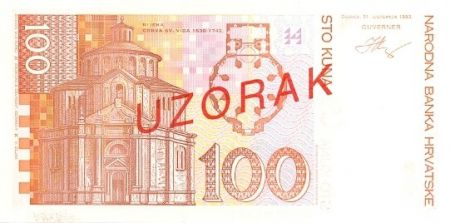 Croatie 100 Kuna 1994 Ivan Mazuranic - Rijeka