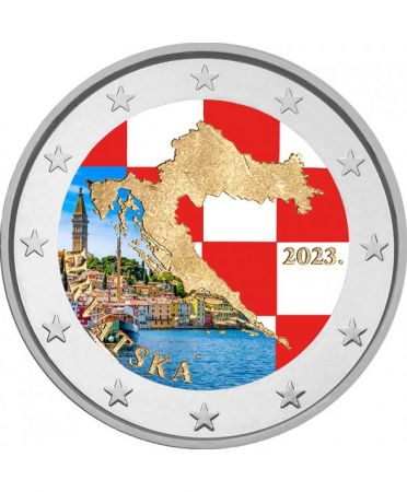 Croatie 2 Euros Commémo. COULEUR 2023