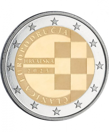 Croatie Introduction de l\'Euro - 2 Euros BE Commémo. 2023