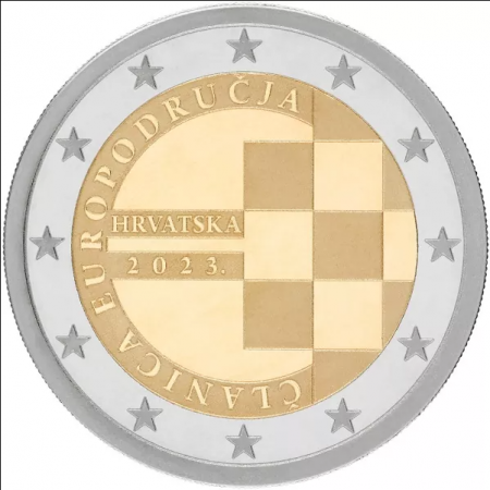 Croatie Introduction de l\'Euro - 2 Euros Commémo. 2023