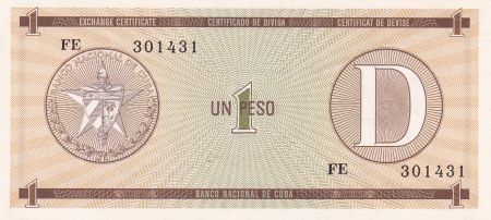 Cuba 1 Peso - Armoiries - 1985 - Série FE - P.FX32