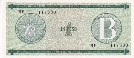 Cuba 1 Peso - Armoiries - 1985 - Série HE - P.FX6