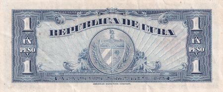 Cuba 1 Peso  -José Marti - Armoiries - 1960 - TTB+ - P.77b