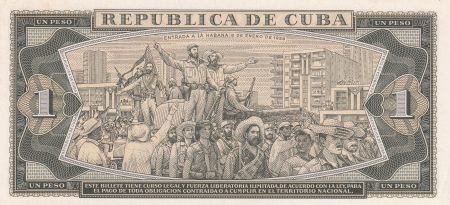 Cuba 1 Peso  -José Marti - Fidel Castro - 1965 - SPL+ - P.94c