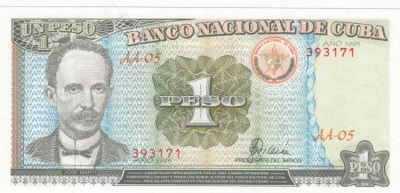 Cuba 1 Peso  J. Marti - Fidel Castro - 1995 - P.112 - Neuf