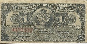 Cuba 1 Peso Armoiries - Reine Marie Cristine