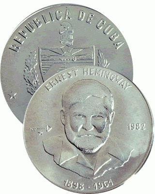 Cuba 1 Peso CUBA 1982 - Ernest Hemingway