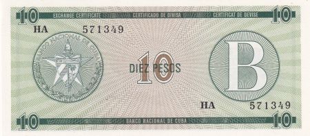 Cuba 10 Pesos - Armoiries - 1985 - Série HA - P.FX8