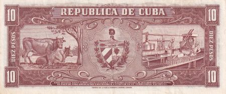 Cuba 10 Pesos - Carlos M. De Cespedes - 1960 - TTB+ - P.88c