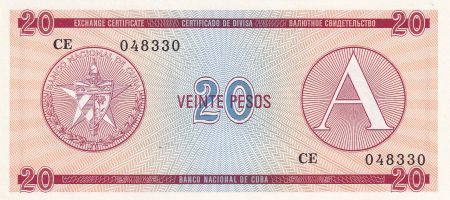 Cuba 20 Pesos - Armoiries - 1985 - Série CE - P.FX5