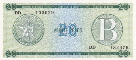 Cuba 20 Pesos - Armoiries - 1985 - Série DD - P.FX9