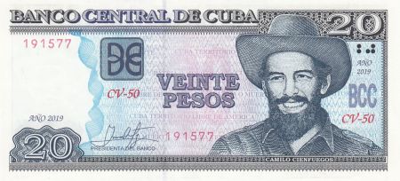 Cuba 20 Pesos - C. Cienfuegos - Agriculture - 2019 - Neuf - P.122