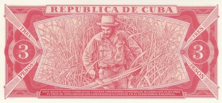 Cuba 3 Pesos Che Guevara - 1988