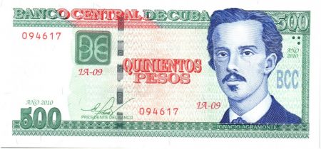 Cuba 500 Pesos Ignacio Agramonte - 2010 (2015)