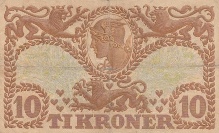 Danemark 10 Kronen 1942 - Hermès - Série S