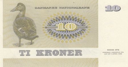 Danemark 10 Kroner C. S. Kirchhoff - Canard - 1975 - Série A5 - SPL