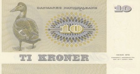 Danemark 10 Kroner C. S. Kirchhoff - Canard - 1975 - Série A6 - SPL