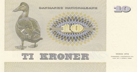 Danemark 10 Kroner C. S. Kirchhoff - Canard - 1977 Série B1
