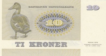 Danemark 10 Kroner C. S. Kirchhoff - Canard - 1977 Série B2