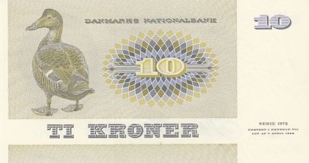 Danemark 10 Kroner C. S. Kirchhoff - Canard - 1977 Série B3