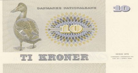 Danemark 10 Kroner C. S. Kirchhoff - Canard - 1977 Série B6 - p.Neuf - P.48