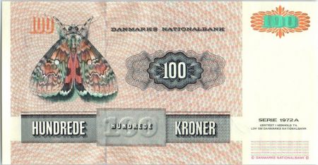 Danemark 100 Kroner Jens Juel - Papillon - 1998
