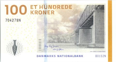Danemark 100 Kroner Pont - Jarre - 2015