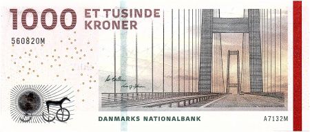 Danemark 1000 Kroner Pont - 2013 - P.69c - Neuf