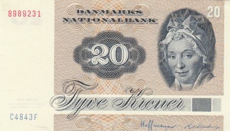 Danemark 20 Kroner, Pauline Tutein - Moineaux - 1984 Série C4 -SPL